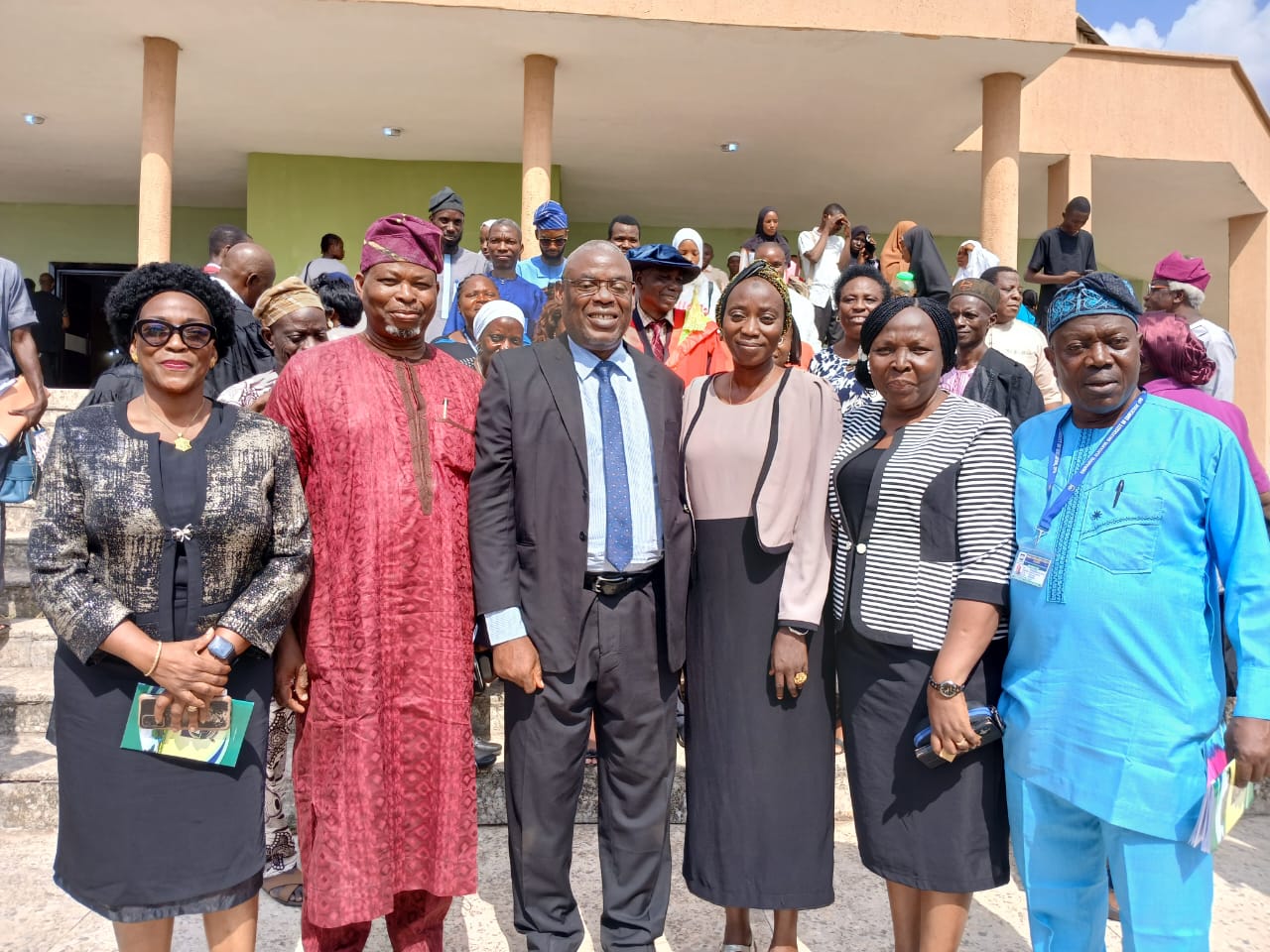 Alayande Varsity VC congratulates former Registrar, Teslim Adediran and EAUED Senior Lecturer, Aminat Ahmed 
